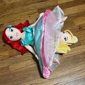 Disney Parks Reversible Topsy Turvy Flip Plush Doll Aurora Ariel